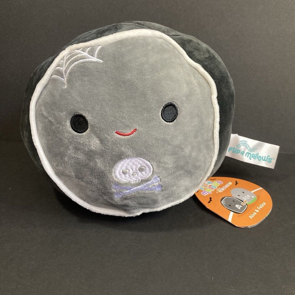New! Squishmallow Flip 2022 Halloween 8" Alva & Felice FlipAmallows Plush